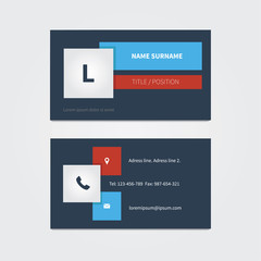 Modern business card template design