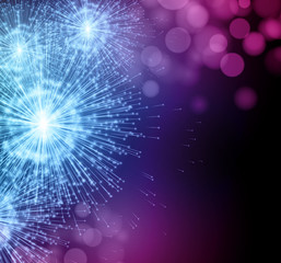 Celebrate party sparkler little fireworks. Vector illustration