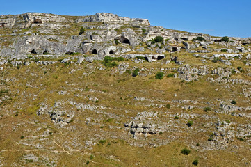 Fototapeta na wymiar Le grotte di Matera - Basilicata