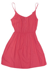 new red sundress isolated on white