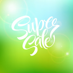 Obraz premium Super sale tag banner. Vector illustration