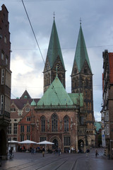 historisches Rathaus und Sankt Petri-Dom