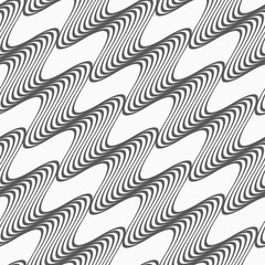 Gray diagonal striped waves