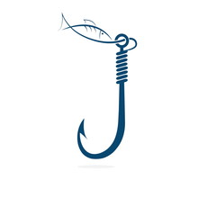 fishing hook and fish