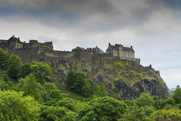 Fototapeta na wymiar Edinburgh castle view, Scotland