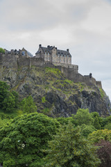 Fototapeta na wymiar Edinburgh castle view, Scotland