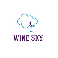 wine sky illustration