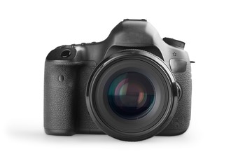 Camera, Digital Camera, Isolated.