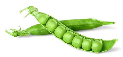 Pea, fresh, green.