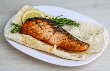 Grilled salmon