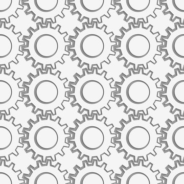 Perforated gears with thickening