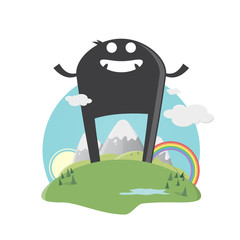 riese landschaft lustig berge regenbogen