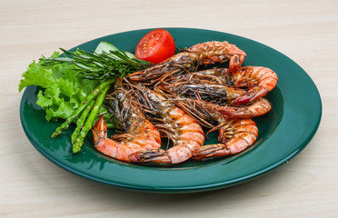 Grilled prawns