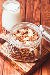 Granola and yoghurt