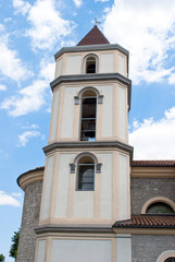 Fototapeta na wymiar Bell tower cathedral Potenza city