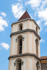 Fototapeta na wymiar Bell tower cathedral Potenza city