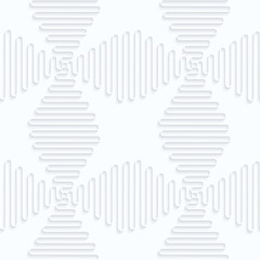 Quilling paper waves forming crosses