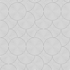 Slim gray striped overlapped circles random