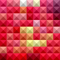 Electric Crimson Red Abstract Low Polygon Background