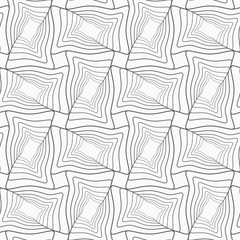 Slanke grijs gestreepte golvende rechthoeken met offset twist