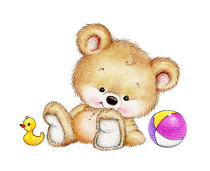 Teddy bear with toys - 87048086