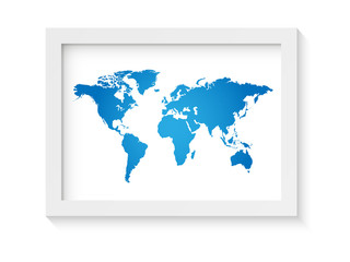 World Map Frame Illustration