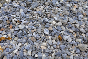 Stone at construction site background