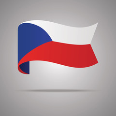 Naklejka premium Czech Republic Flag Vector