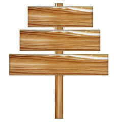 wooden sign