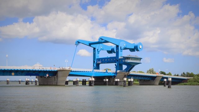 Peenebr&uuml;cke in Wolgast (Zeitraffer)