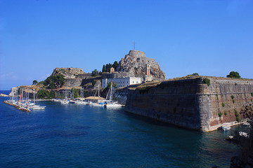 Fototapeta premium The old fortress of Corfu, Corfu island, Greece