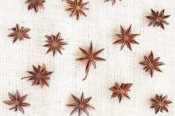 Star anise pattern background