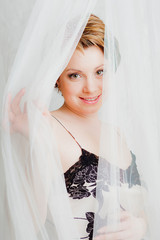 Nice young woman smiling © OlgaKhorkova