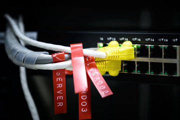 Close up UTP Cat5e Cable