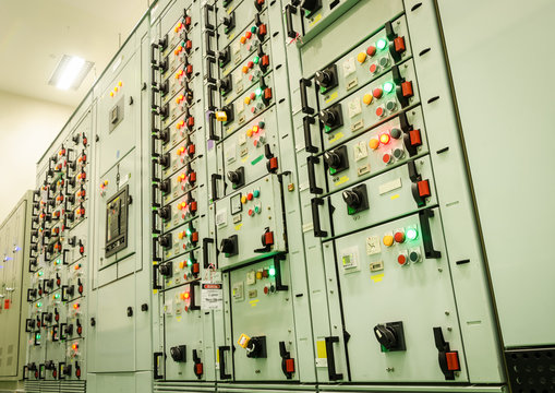 electrical energy substation in a power plant.