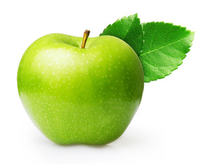 Green apple isolated 