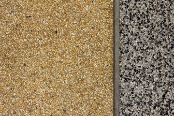 Wall with rounded pebble stone