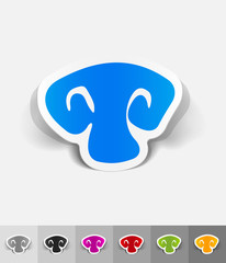 realistic design element. mushroom