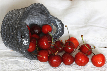 cherries in a pot berry breakfast