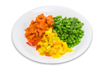 Boiled vegetables