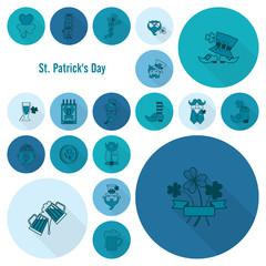Saint Patricks Day Icon Set