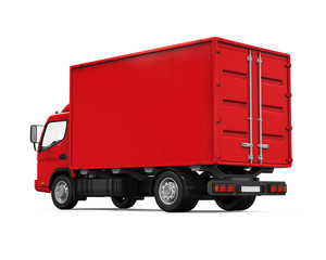 Red Delivery Van