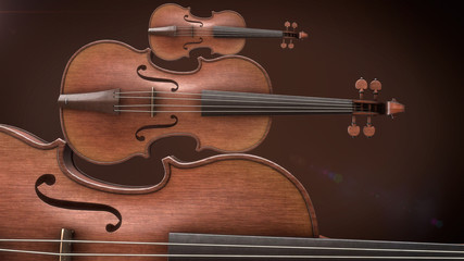 Fototapeta premium Violin music instrument