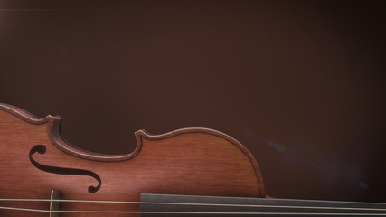 Obraz premium Violin music instrument