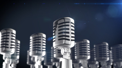 Retro style microphone