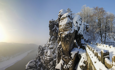 Bastei im Winter