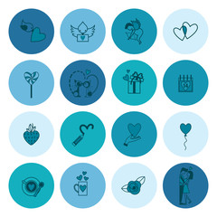 Happy Valentines Day Icons