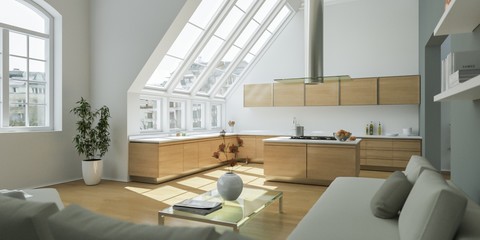 helle moderne Wohnung