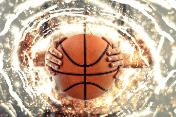 Fototapeta premium Basketball background.