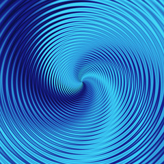 Abstract blue background with concentric spirals 